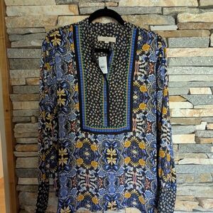 Floral Patterned Women's Top NWT, Size L